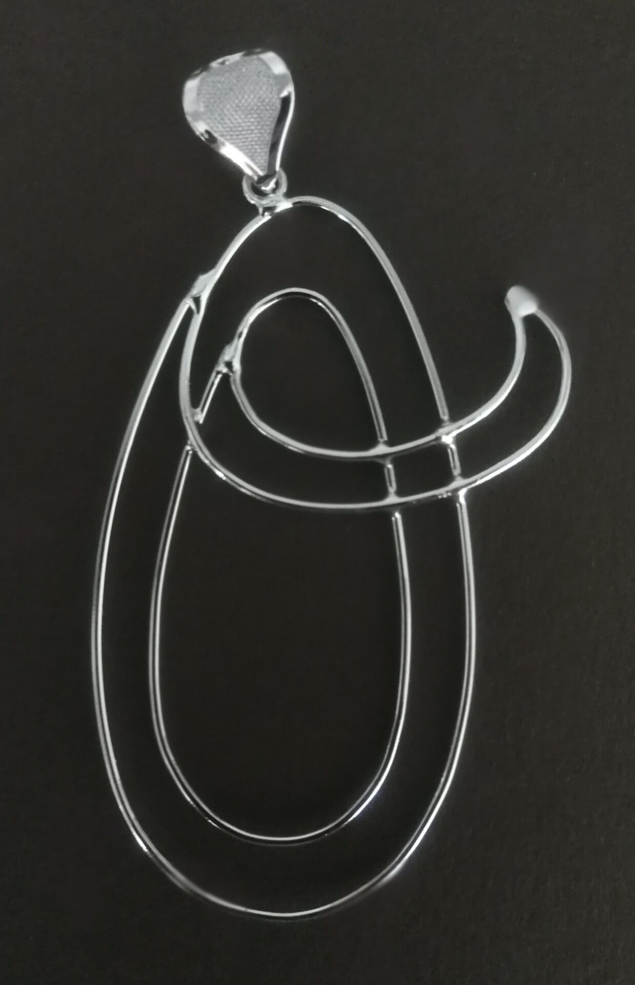 Kirjainkoru - hopeansävy O