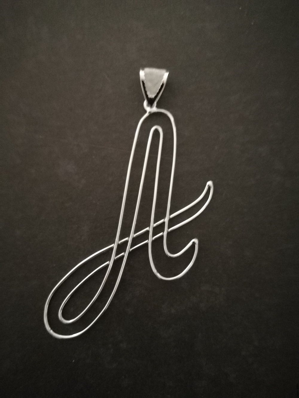 Kirjainkoru - hopeansävy A