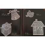 Bobbin lace patterns Christmas Ornaments - Mika Toyoda