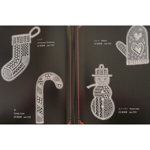 Bobbin lace patterns Christmas Ornaments - Mika Toyoda