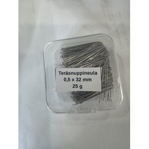 Teräsnuppineula 32 x 0,5 mm 25 g