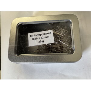 Teräsnuppineulat 32 x 0,55 mm 25 g