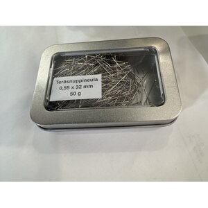 Teräsnuppineulat 32 x 0,55 mm 50 g